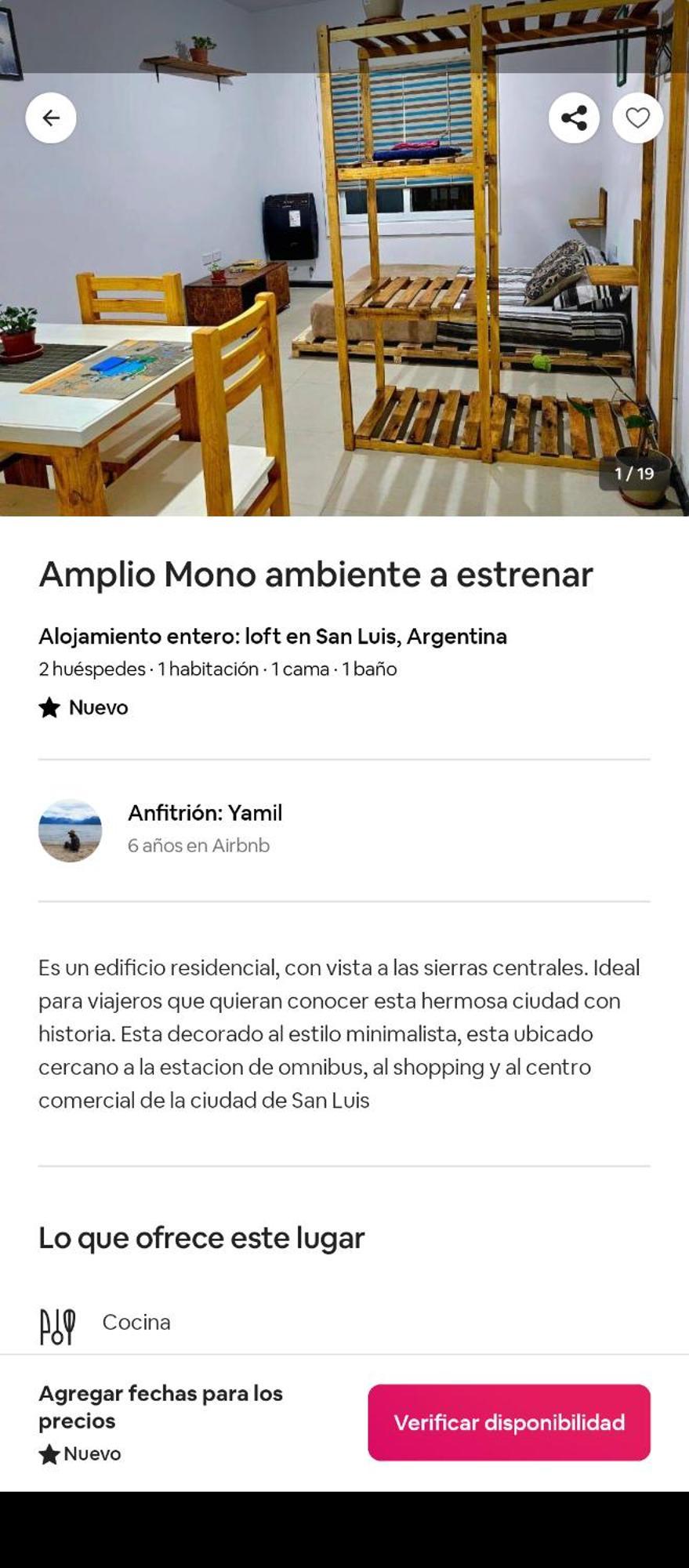 Apartment Amplio Departamento Monoambiente San Luis